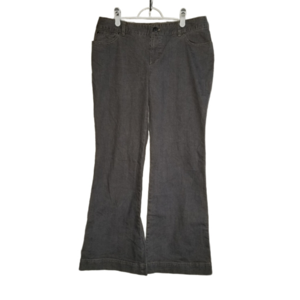 J.Jill Stretchy Flare Leg Womens Jeans Greyscale Colourway Label Reads Size 12